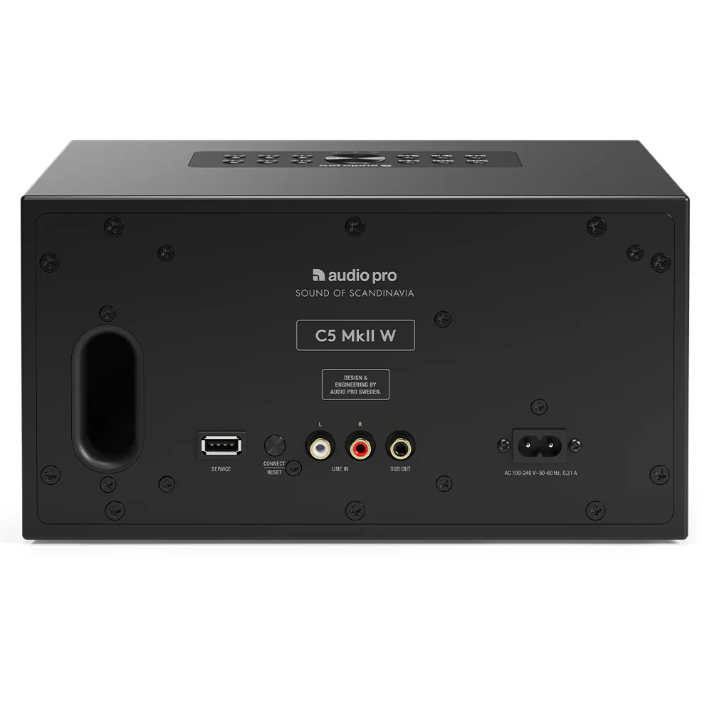 Audio Pro C5 MkII W Siyah Multiroom Akıllı Ev Hoparlörü