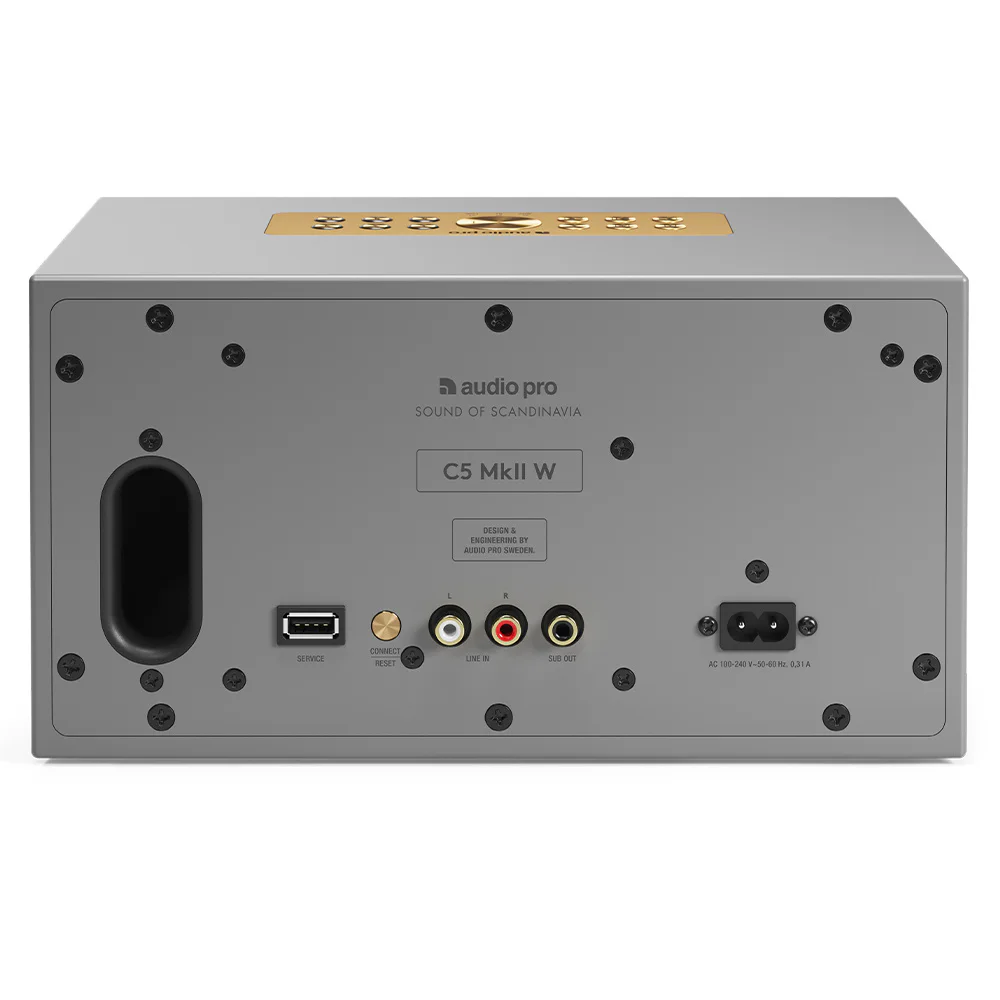 Audio Pro C5 MkII W Gri Multiroom Akıllı Ev Hoparlörü