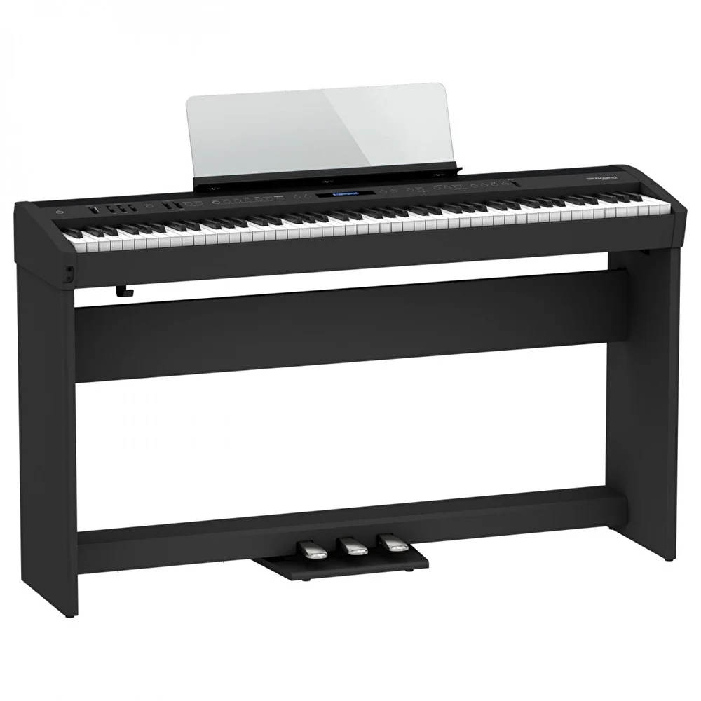 ROLAND FP-60X-BK Siyah Taşınabilir Dijital Piyano (Stand ve Pedal Ünitesi Dahil)