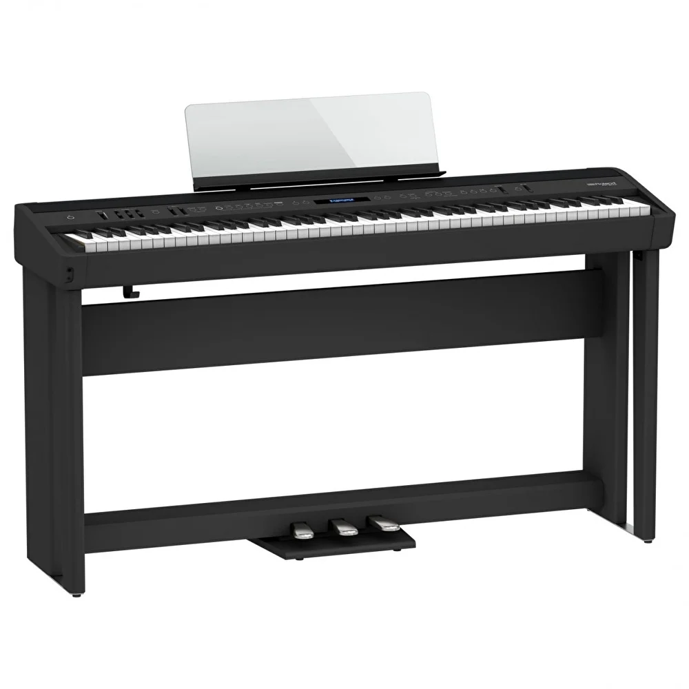 ROLAND FP-90X-BK Siyah Taşınabilir Dijital Piyano (Stand ve Pedal Ünitesi Dahil)