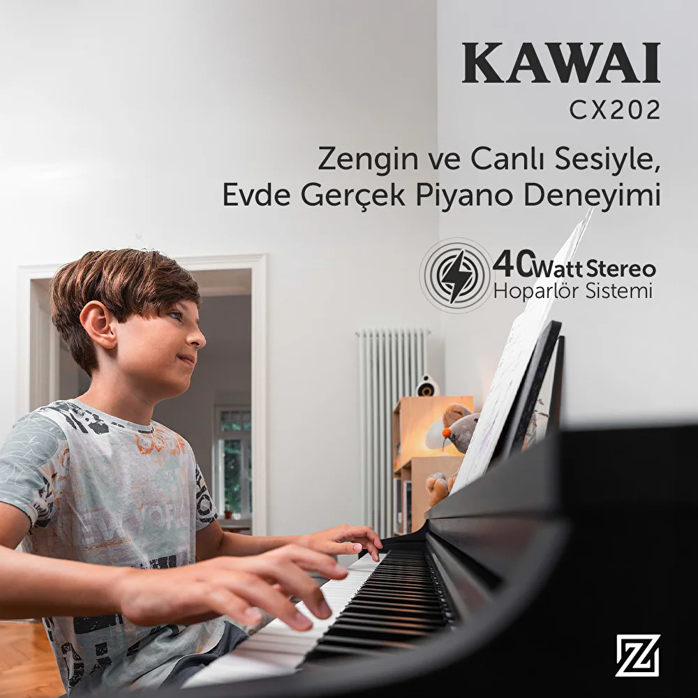 KAWAI CX202W Beyaz Dijital Piyano (Tabure & Kulaklık Hediyeli)