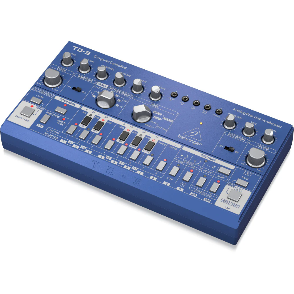 BEHRINGER TD-3-BU Analog Bass Line Synthesizer (Mavi)