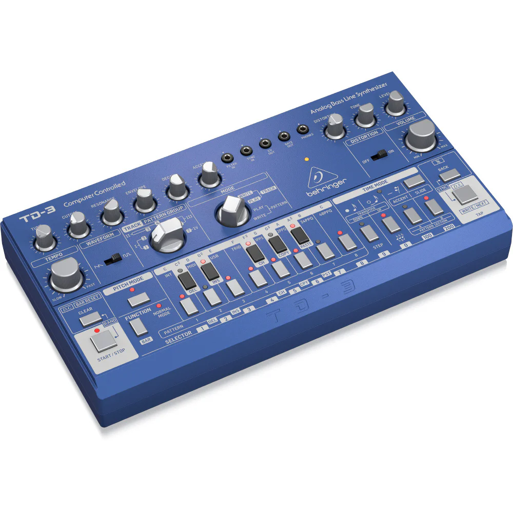 BEHRINGER TD-3-BU Analog Bass Line Synthesizer (Mavi)