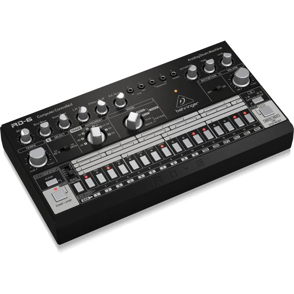 BEHRINGER RD-6-BK RHYTHM DESIGNER Analog Davul Makinesi (Siyah)