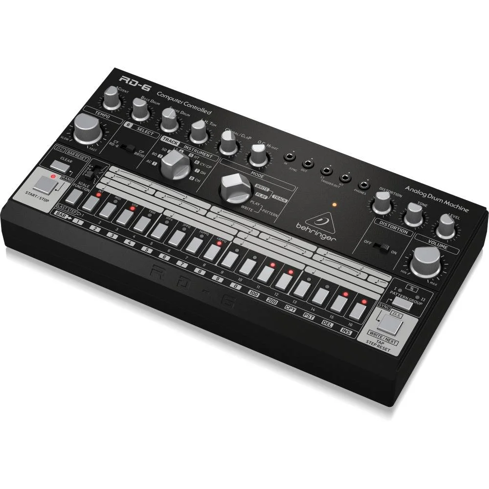 BEHRINGER RD-6-BK RHYTHM DESIGNER Analog Davul Makinesi (Siyah)