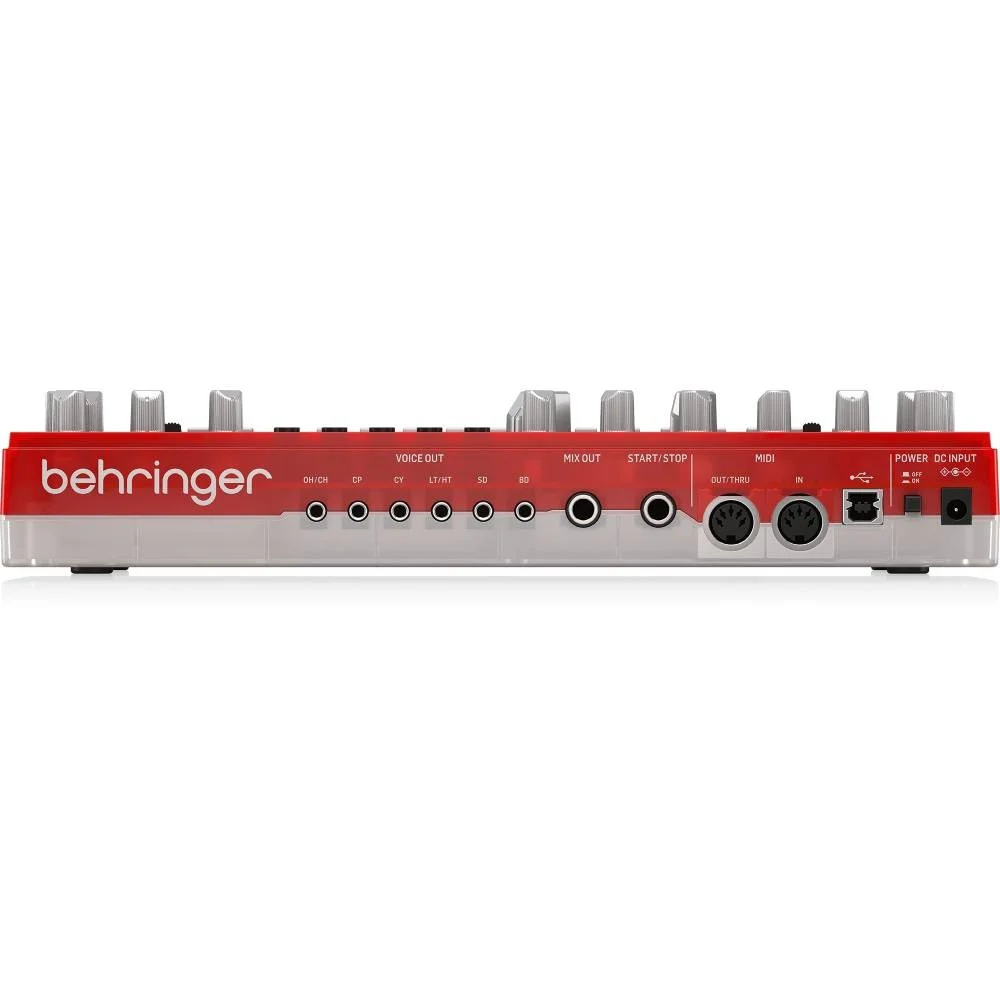 BEHRINGER RD-6-SB RHYTHM DESIGNER Analog Davul Makinesi (Transparan Kırmızı)