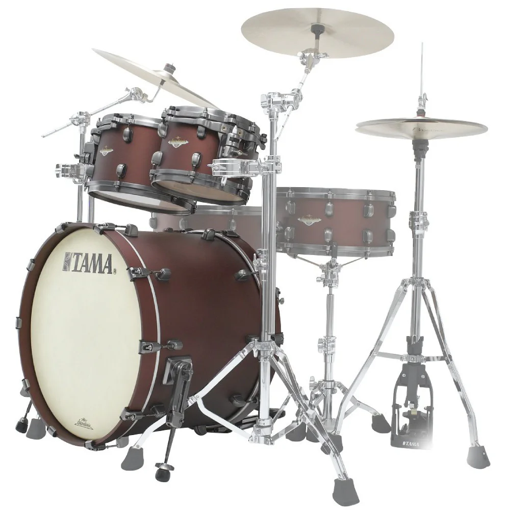 TAMA MA42TZUS-FBM Starclassic Maple Flat Burgundy Metallic 4 Parça (22B/10T/12T/16F) Akustik Davul Seti
