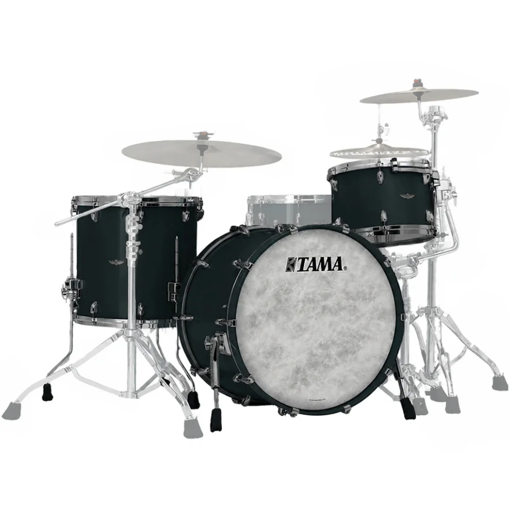 TAMA TW30CZS-SKB STAR Walnut Smoky Black 3 Parça (20B/12T/14F) Akustik Davul Seti