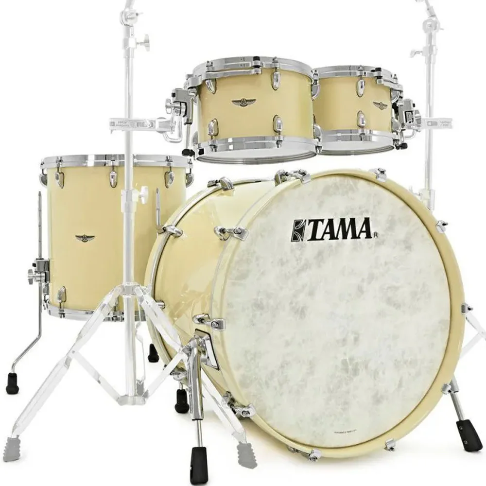 TAMA TW42RZS-ATW STAR Walnut Antique White 4 Parça (22B/10T/12T/16F) Akustik Davul Seti