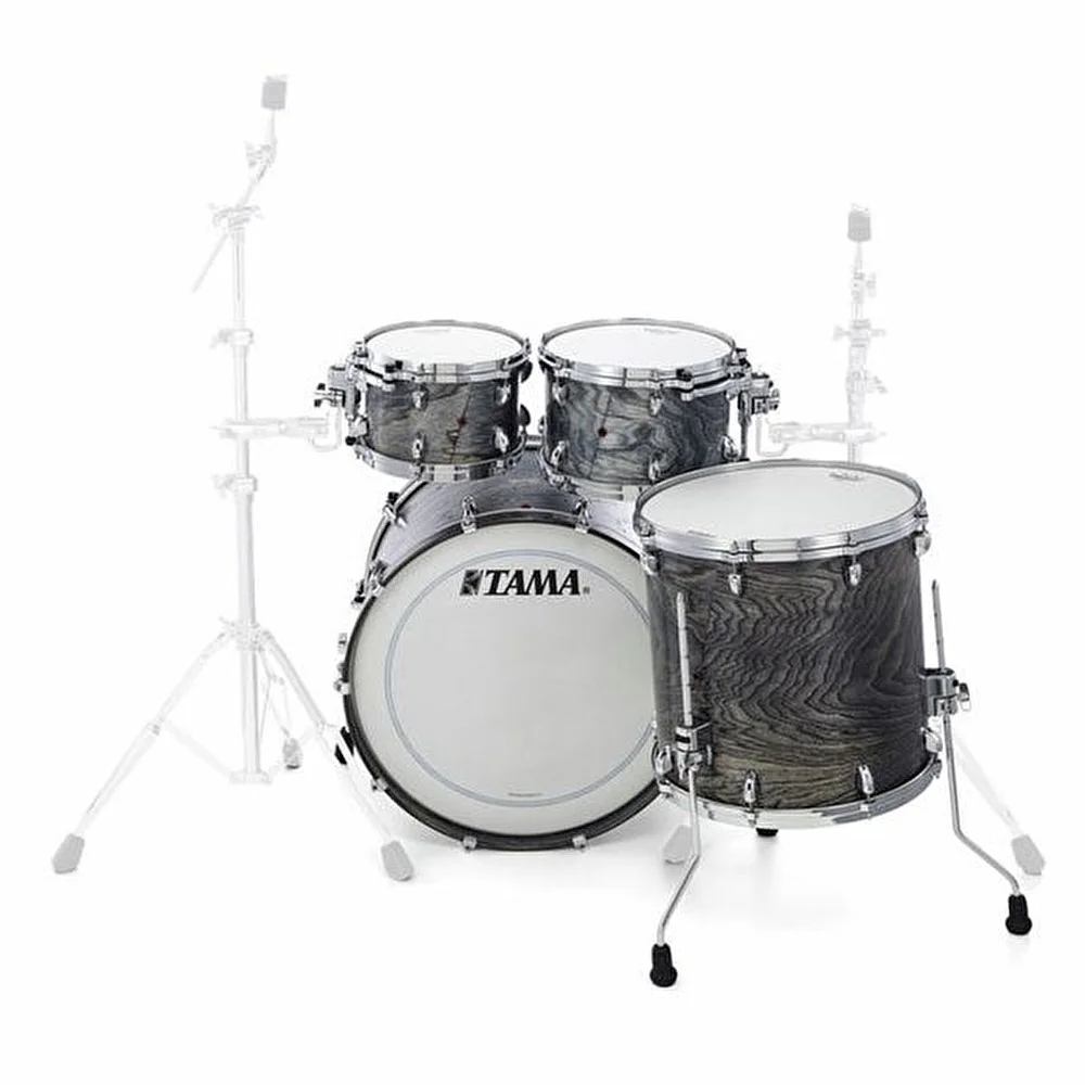 TAMA TW42RZSA-SCS STAR Walnut Satin Charcoal Japanese Sen 4 Parça (22B/10T/12T/16F) Akustik Davul Seti