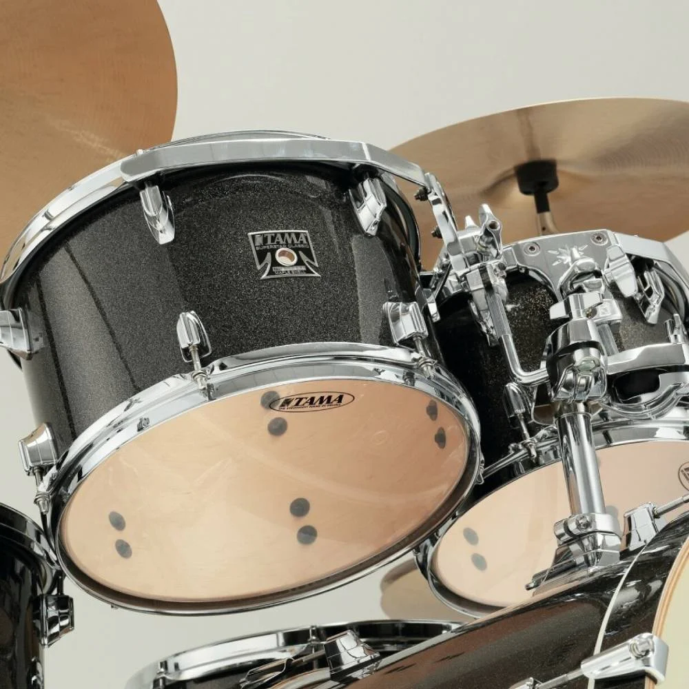 TAMA CK50RS-MGD - Superstar Classic Maple  Midnight Gold Sparkle 5 Parça (20B/10T/12T/14F/14S) Akustik Davul Seti