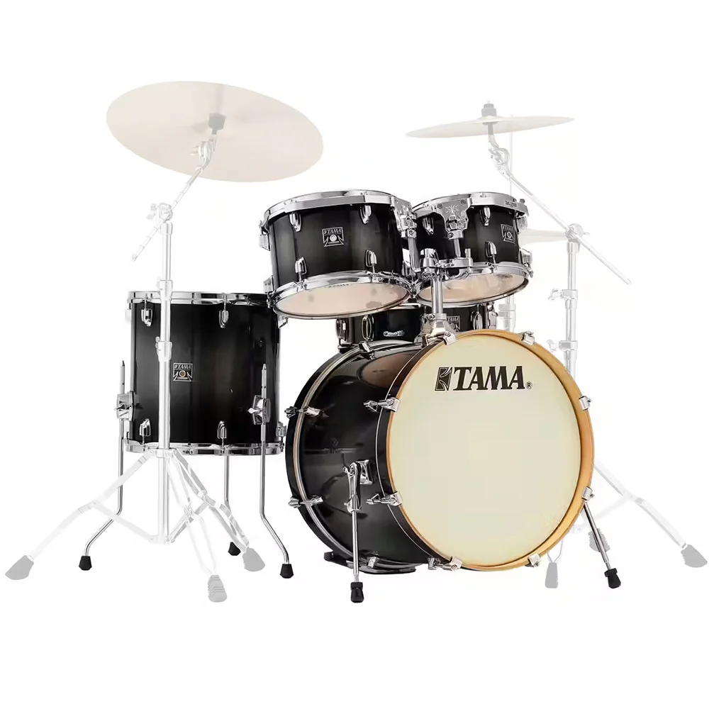 TAMA CL50RS-TPB Superstar Classic Transparent Black Burst 5 Parça (20B/10T/12T/14F/14S) Akustik Davul Seti