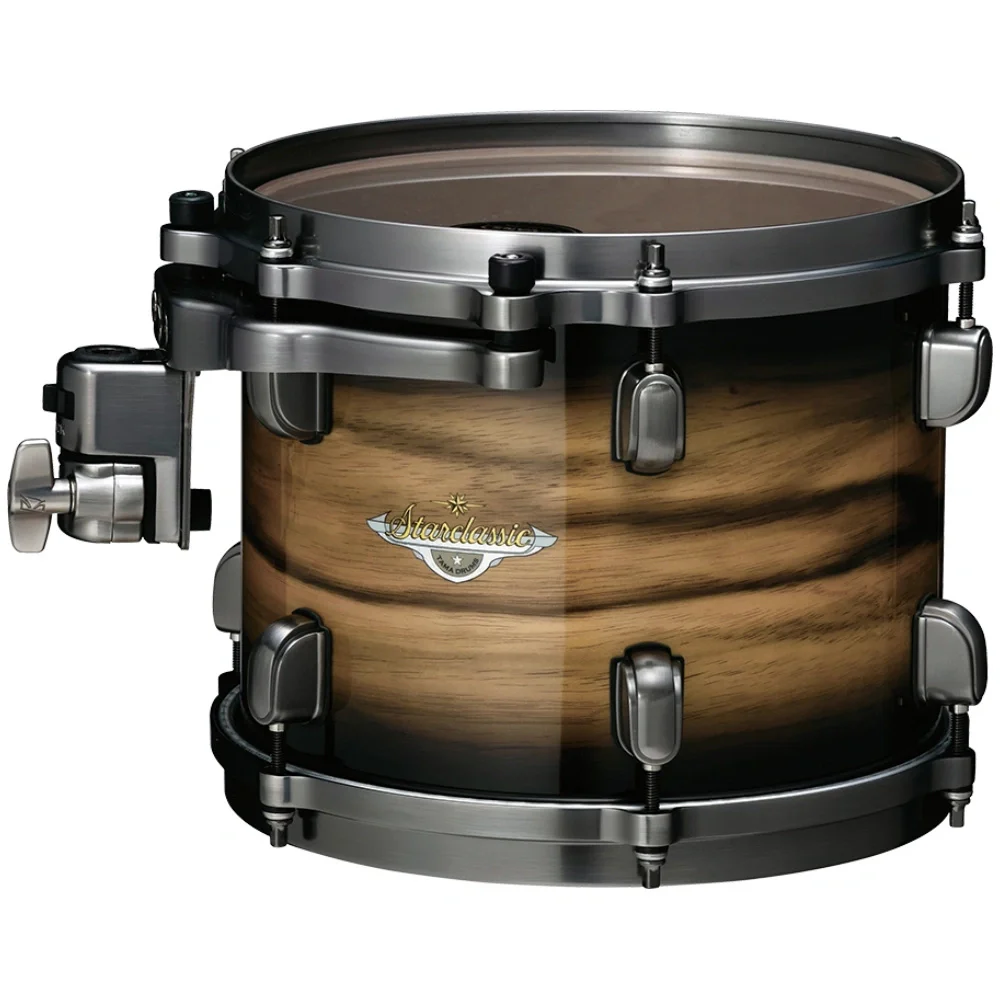 TAMA ME42TZUSL-NWB - Starclassic Maple Exotic w/ Smoked Black Nickel Hardware Natural Pacific Walnut Burst 4 Parça (22B/10T/12T/16F) Akustik Davul Seti