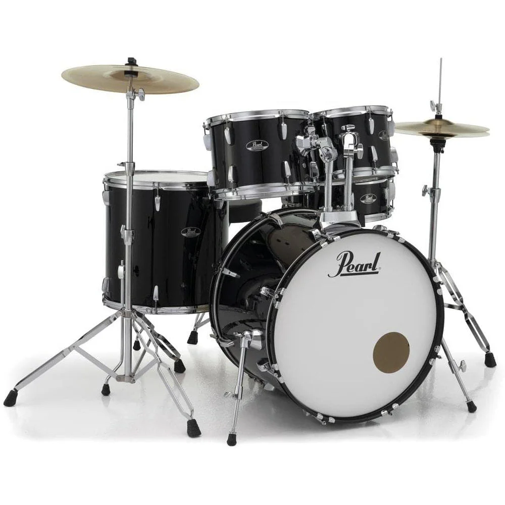 PEARL RS525SC/C31 Roadshow Jet Black 5 Parça (22B/10T/12T/16F/14S)Aksamlı ve Zilli Akustik Davul Seti