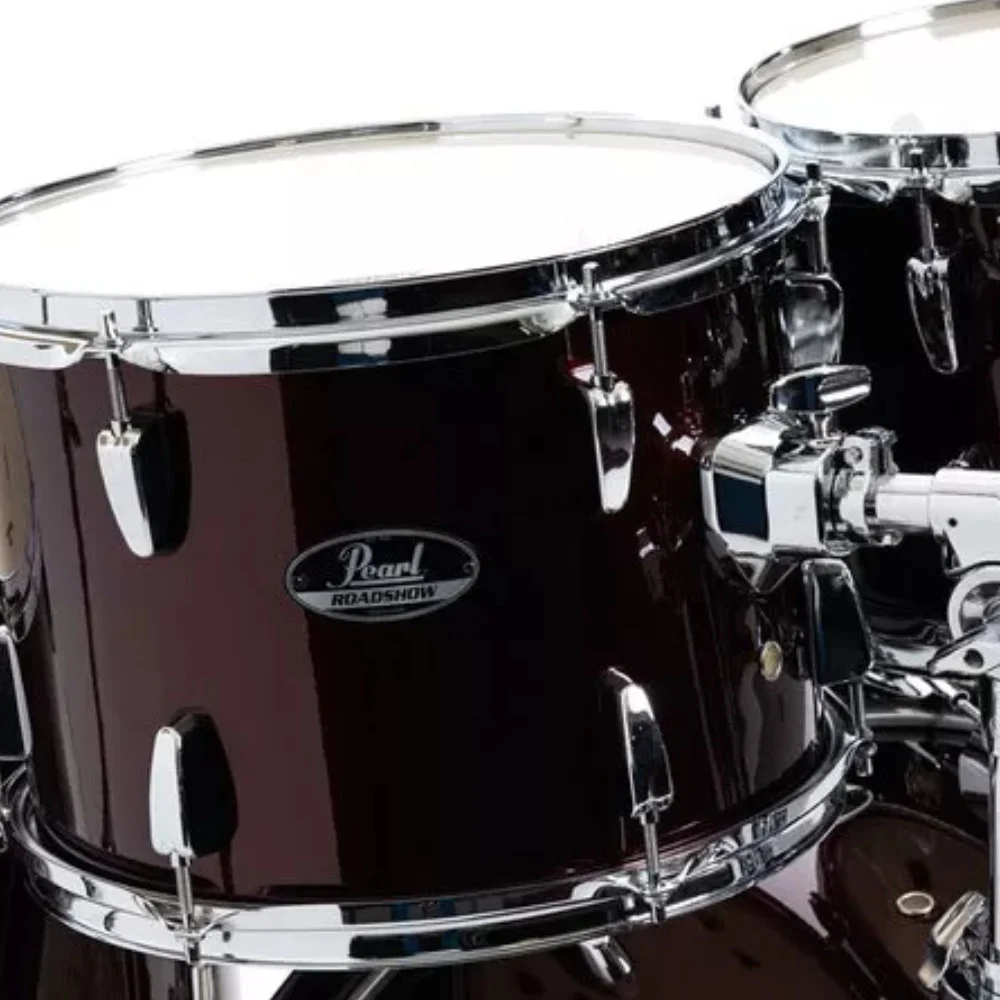 PEARL RS525SC/C91 Roadshow Wine Red 5 Parça (22B/10T/12T/16F/14S) Aksamlı ve Sabian Solar Zilli Akustik Davul Seti