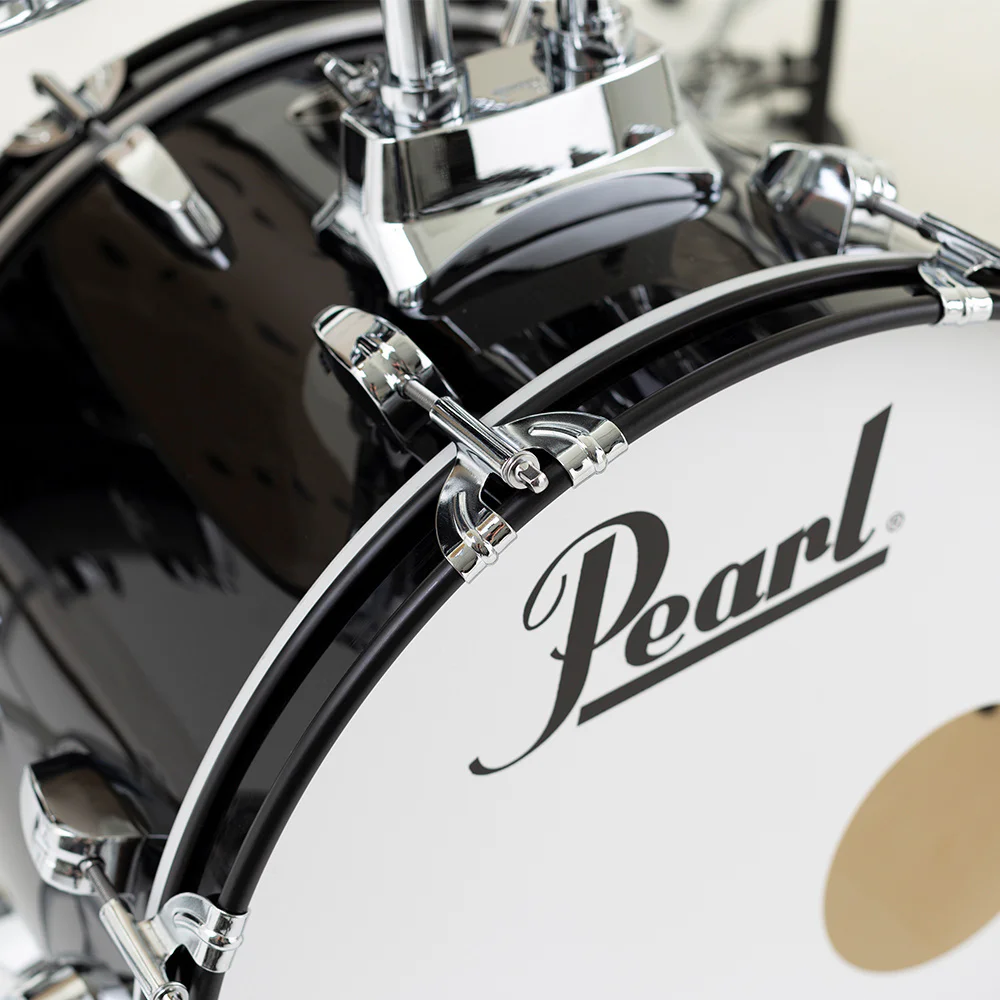 PEARL RS585C/C31 Roadshow Jet Black 5 Parça (18B/10T/12T/14F/13S) Aksamlı ve Sabian Solar Zil Setli Akustik Davul Seti