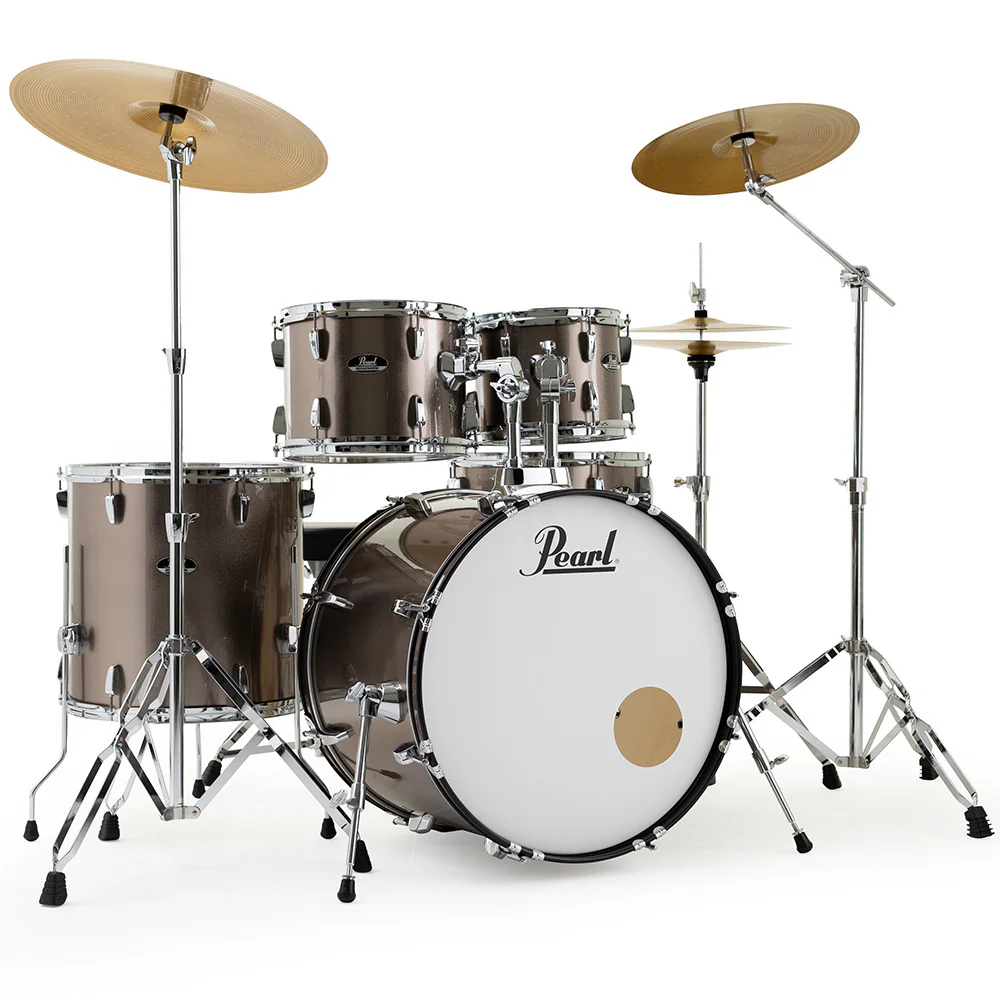 PEARL RS525SBC/C707 Roadshow Bronze Metallic 5 Parça (22B/10T/12T/16F/14S) Aksamlı ve Sabian Solar Zilli Akustik Davul Seti