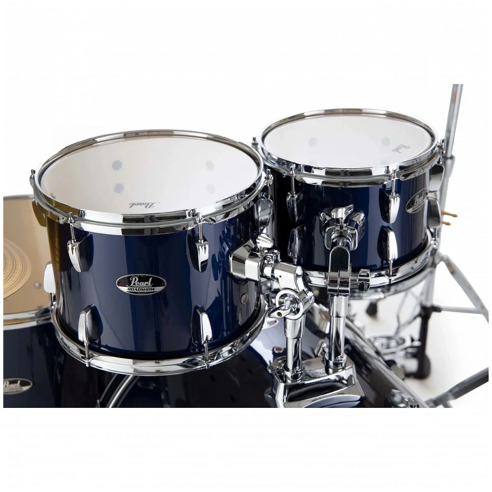 PEARL RS525SBC/C743 Roadshow Mavi Metalik 5 Parça (22B/10T/12T/16F/14S) Aksamlı ve Zilli Akustik Davul Seti