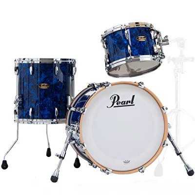 PEARL MMG983XP/C418 Masters Maple Gum Blue Abalone 3 Parça (18B/12T/14F) Akustik Davul Seti