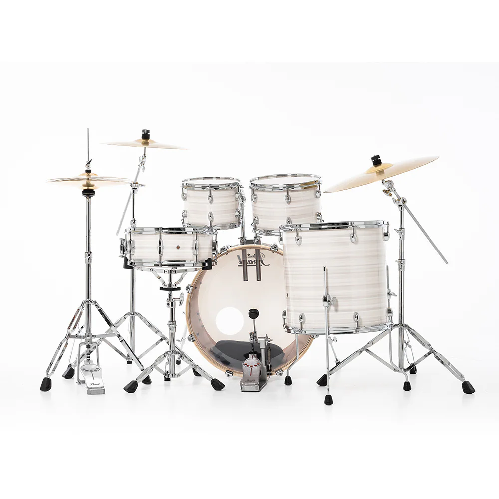 PEARL EXX725SBR/C777 Export EXX Slipstream White 5 Parça (22B/10T/12T/16F/14S) HWP-834 Aksam Setli ve Sabian SBR Zil Setli Akustik Davul Seti