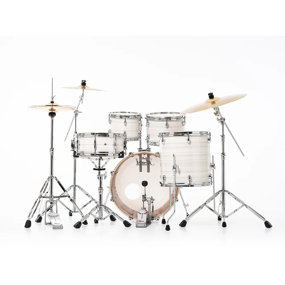 PEARL EXX705NBR/C777 Export EXX Slipstream White 5 Parça (20B/10T/12T/14F/14S) HWP-834 Aksam Setli ve Sabian SBR Zil Setli Akustik Davul Seti