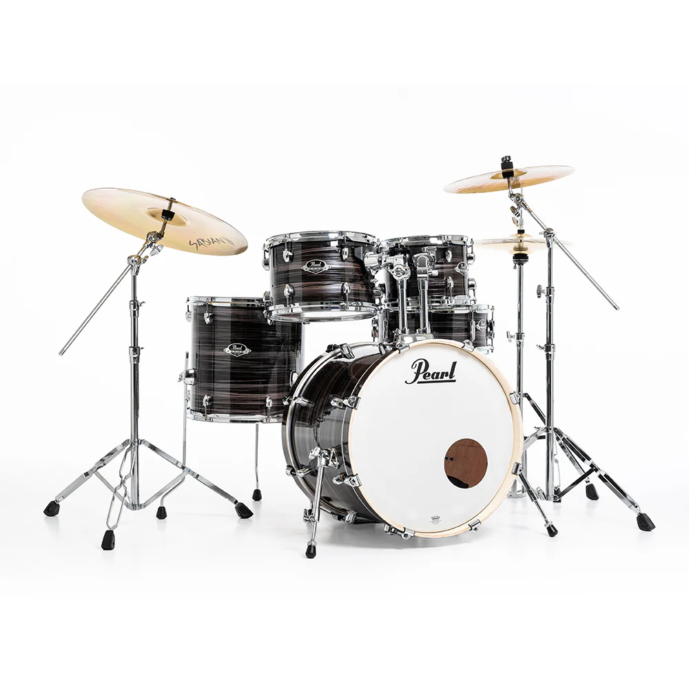 PEARL EXX705NBR/C779 Export EXX Metallic Amethyst Twist 5 Parça (20B/10T/12T/14F/14S) HWP-834 Aksam Setli ve Sabian SBR Zil Setli Akustik Davul Seti