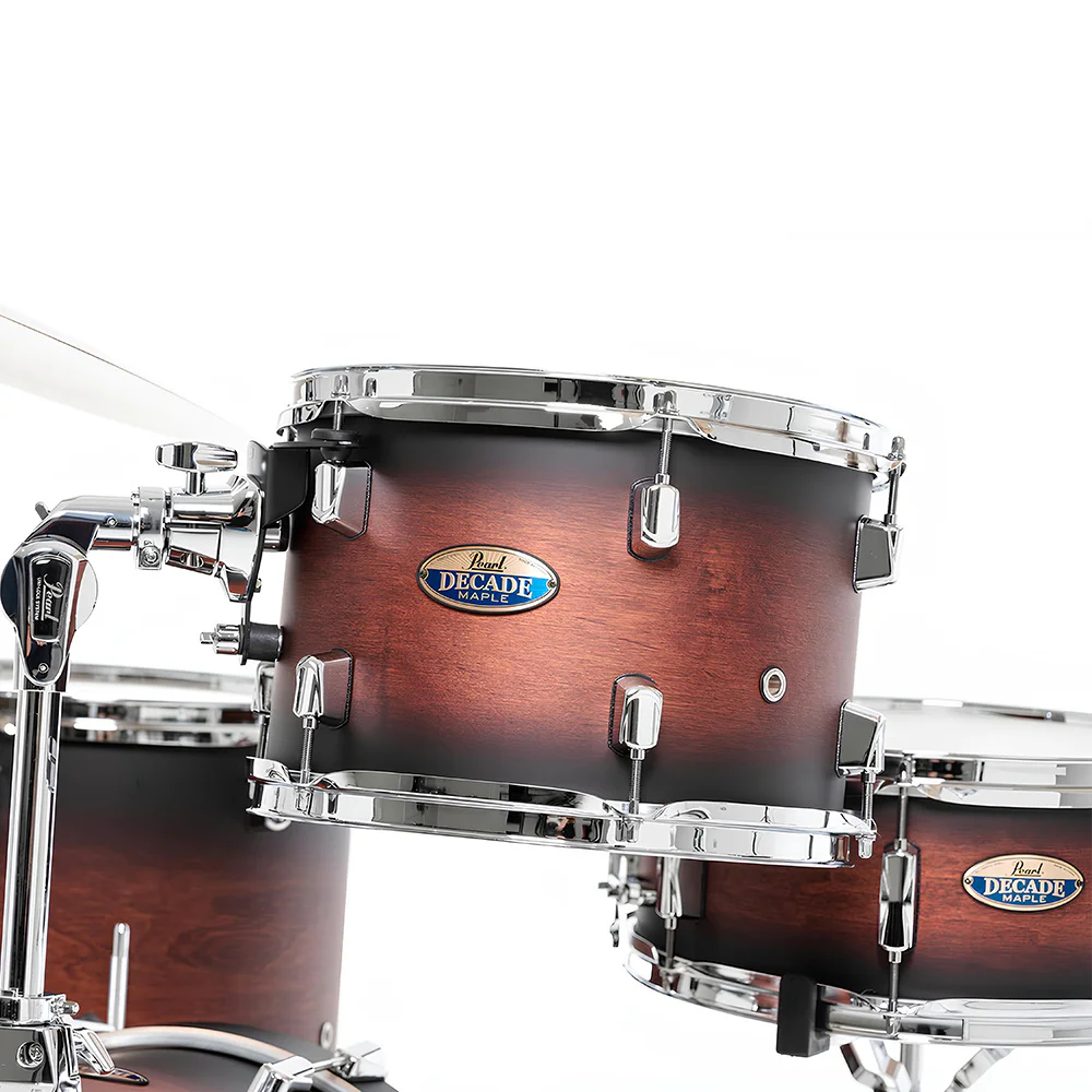 PEARL DMP984/C260 Decade Maple Satin Brown Burst 4 Parça (18B/12T/14F/14S) Aksamlı Akustik Davul Seti