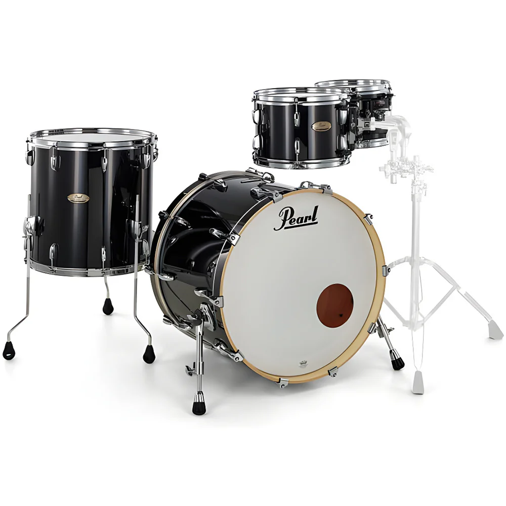 PEARL STS904XP/C103 - Session Studio Select "Piano Black" 4 Parça (20B/10T/12T/14F) Akustik Davul Seti