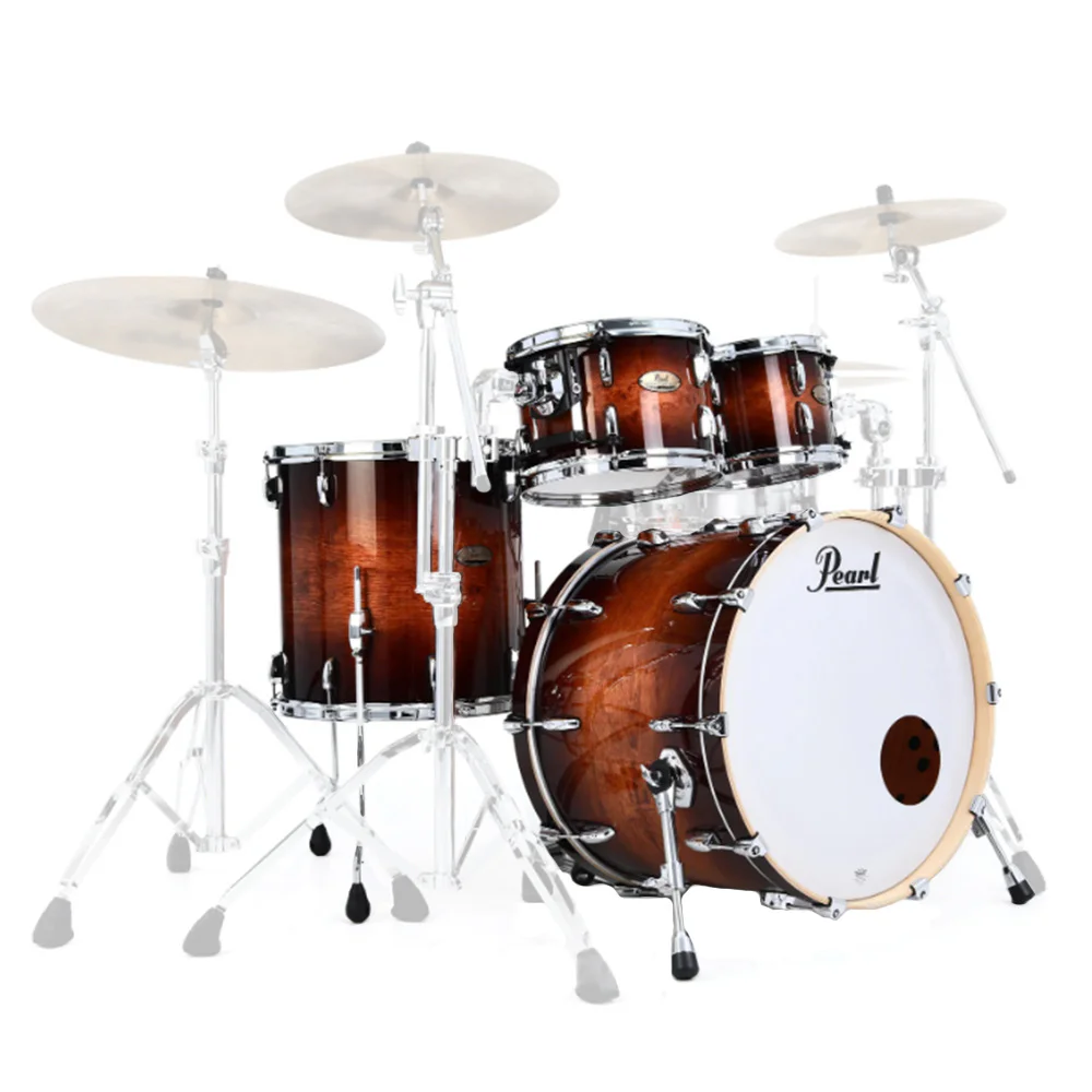 PEARL Session Studio Select STS924XSPC314 Gloss Barnwood Brown 4 Parça (22B/10T/12T/16F) Akustik Davul Seti