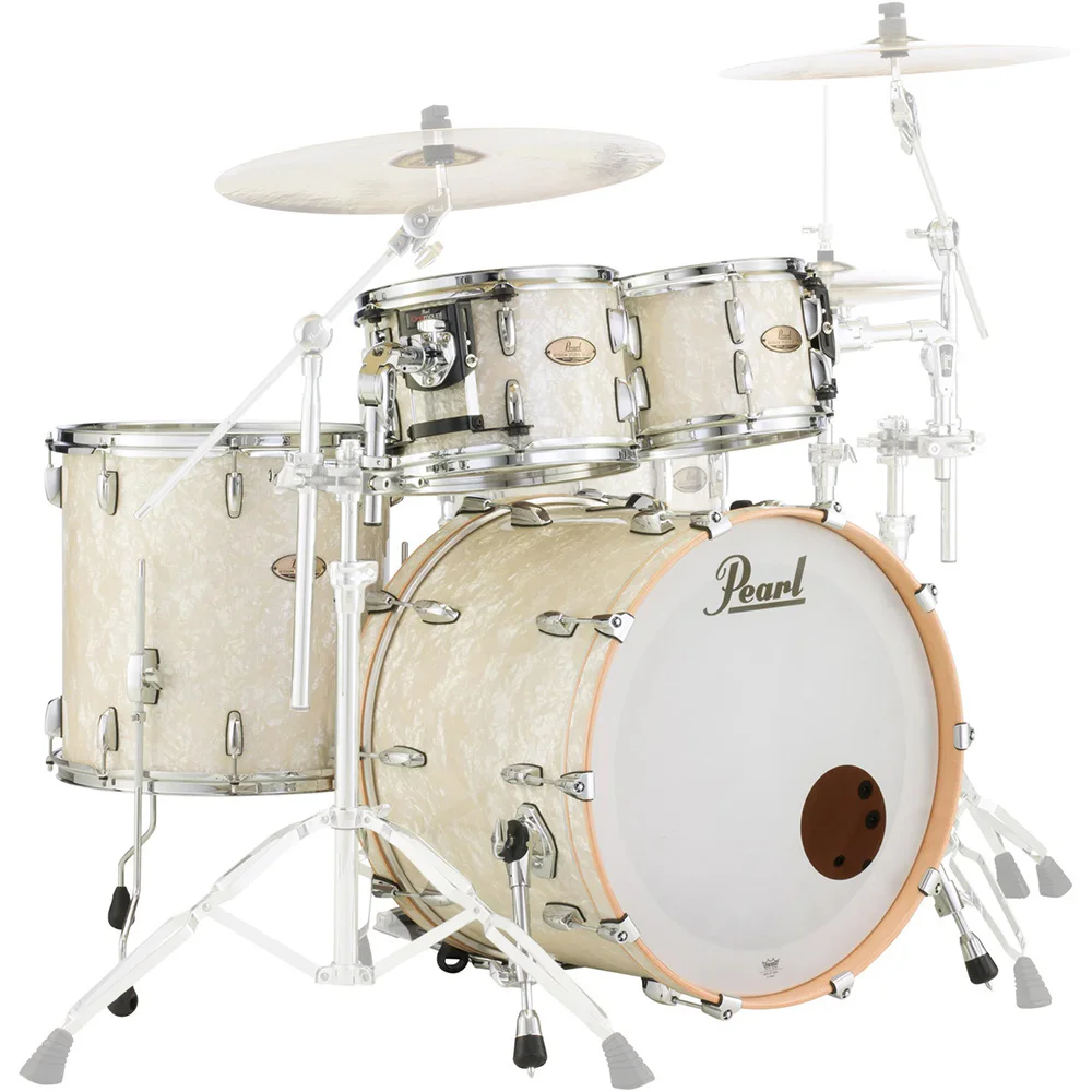 PEARL STS924XSP/C405 Session Studio Nicotine White Marine Pearl 4 Parça (22B/10T/12T/16F) Akustik Davul Seti