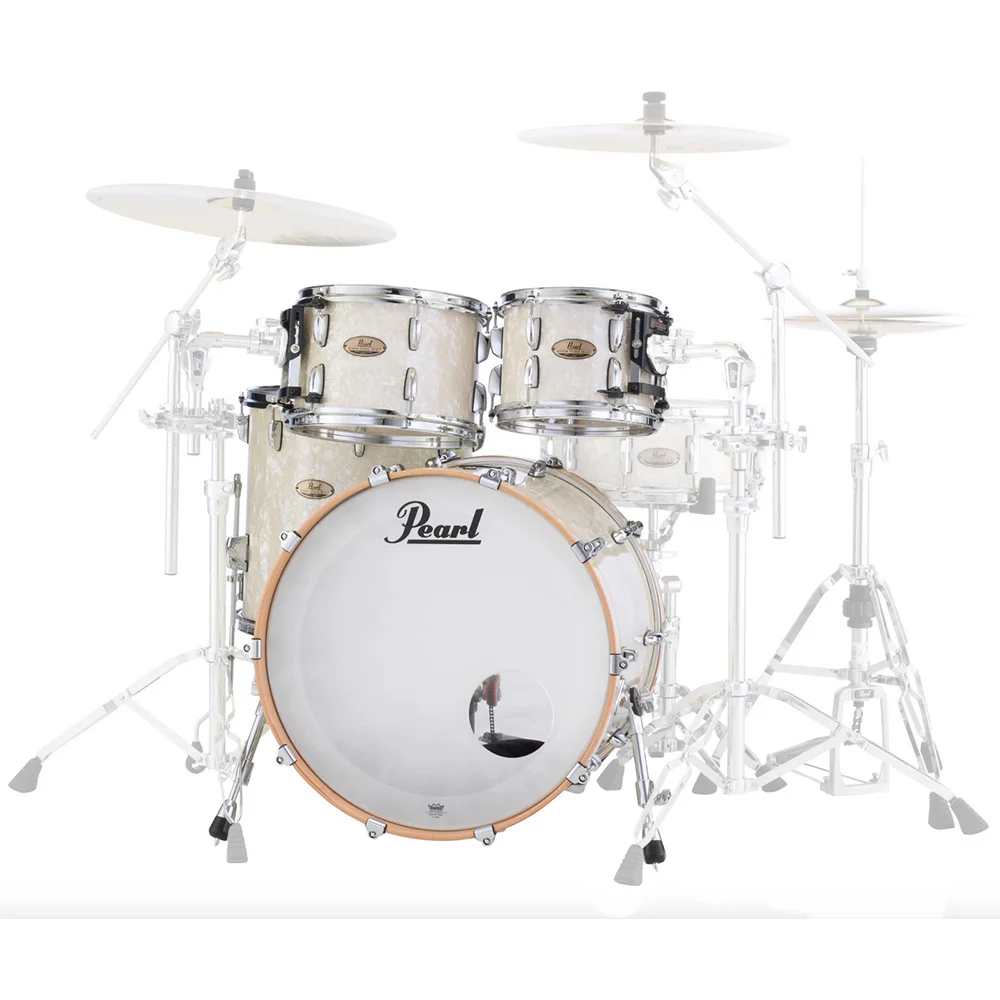 PEARL STS924XSP/C405 Session Studio Nicotine White Marine Pearl 4 Parça (22B/10T/12T/16F) Akustik Davul Seti