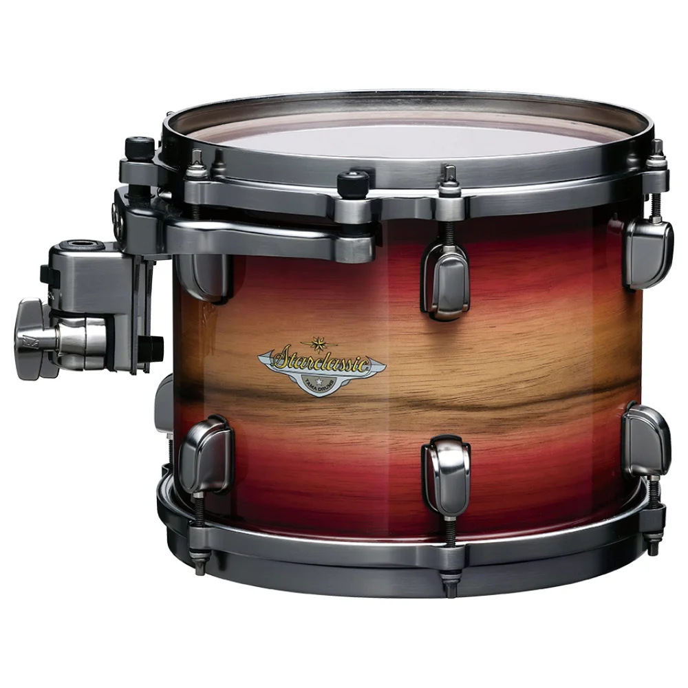 TAMA ME42TZUSL-RWB - Starclassic Maple Exotic w/ Smoked Black Nickel Ruby Pacific Walnut Burst 4 Parça (22B/10T/12T/16F) Akustik Davul Seti