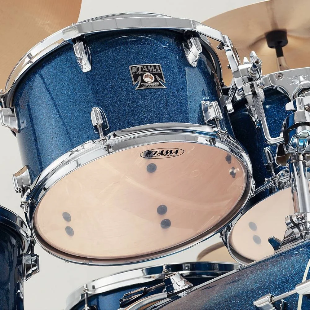 TAMA CK52KRS-ISP - Superstar Classic Maple Indigo Sparkle 5 Parça (22B/10T/12T/16F/14S) Akustik Davul Seti