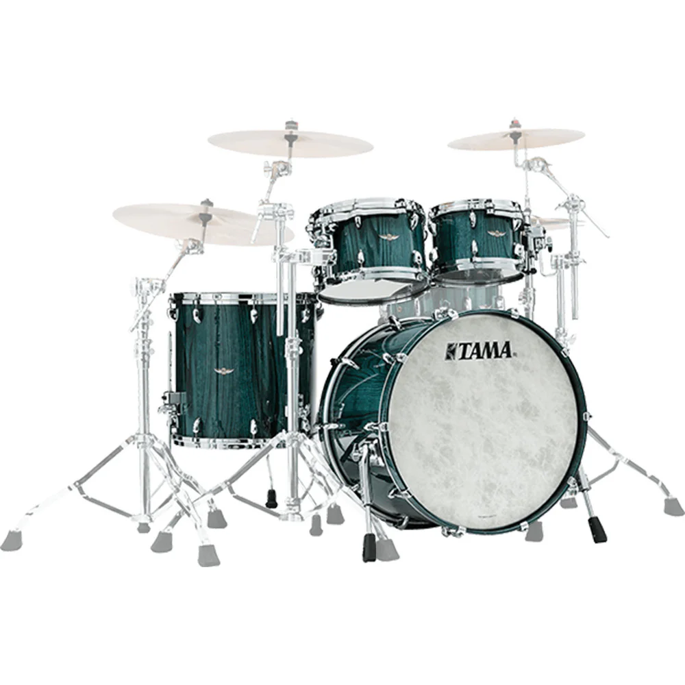 TAMA TW42RZS-LIC STAR Walnut Light Indigo Japanese Chestnut 4 Parça (22B/10T/12T/16F) Akustik Davul Seti