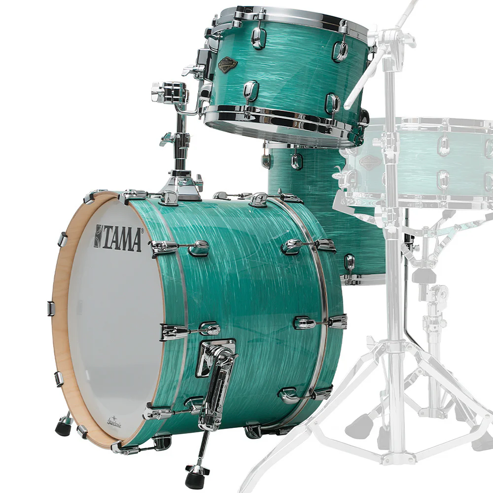 TAMA WBR30RS-SGS Starclassic Walnut/Birch Surf Green Silk 3 Parça (20B/12T/14F) Aksutik Davul Seti