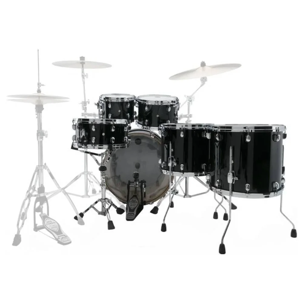 TAMA MBS52RZS-PBK Starclassic Performer Piano Black 5 Parça (22B/10T/12T/14F/16F) Akustik Davul Seti