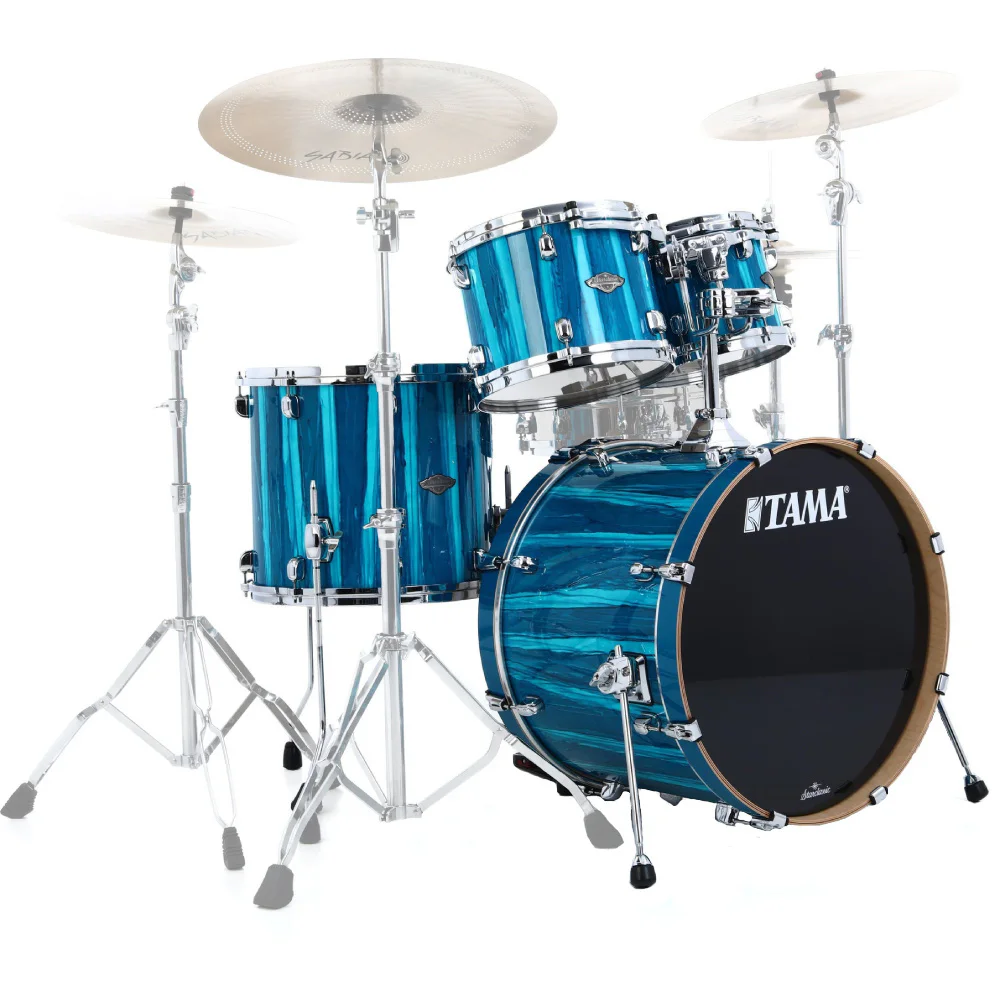 TAMA MBS42S-SKA Starclassic Performer Sky Blue Aurora 4 Parça (22B/10T/12T/16F) Akustik Davul Seti