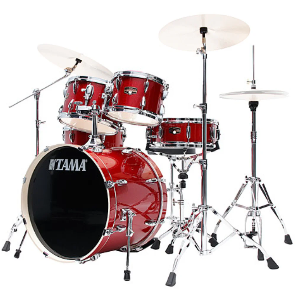 TAMA IP50H6W-BRM Imperialstar Burnt Red Mist 5 Parça (20B/10T/12T/14F/14S) Aksamlı Akustik Davul Seti