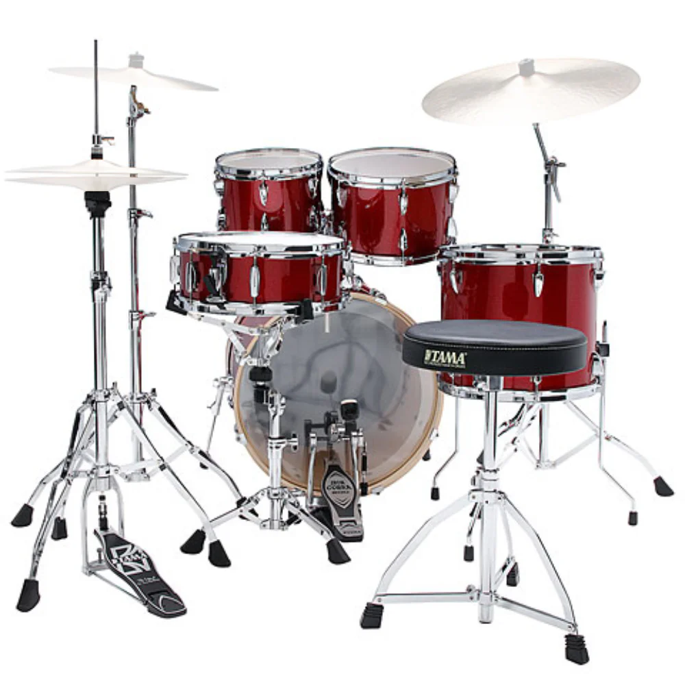 TAMA IP50H6W-BRM Imperialstar Burnt Red Mist 5 Parça (20B/10T/12T/14F/14S) Aksamlı Akustik Davul Seti