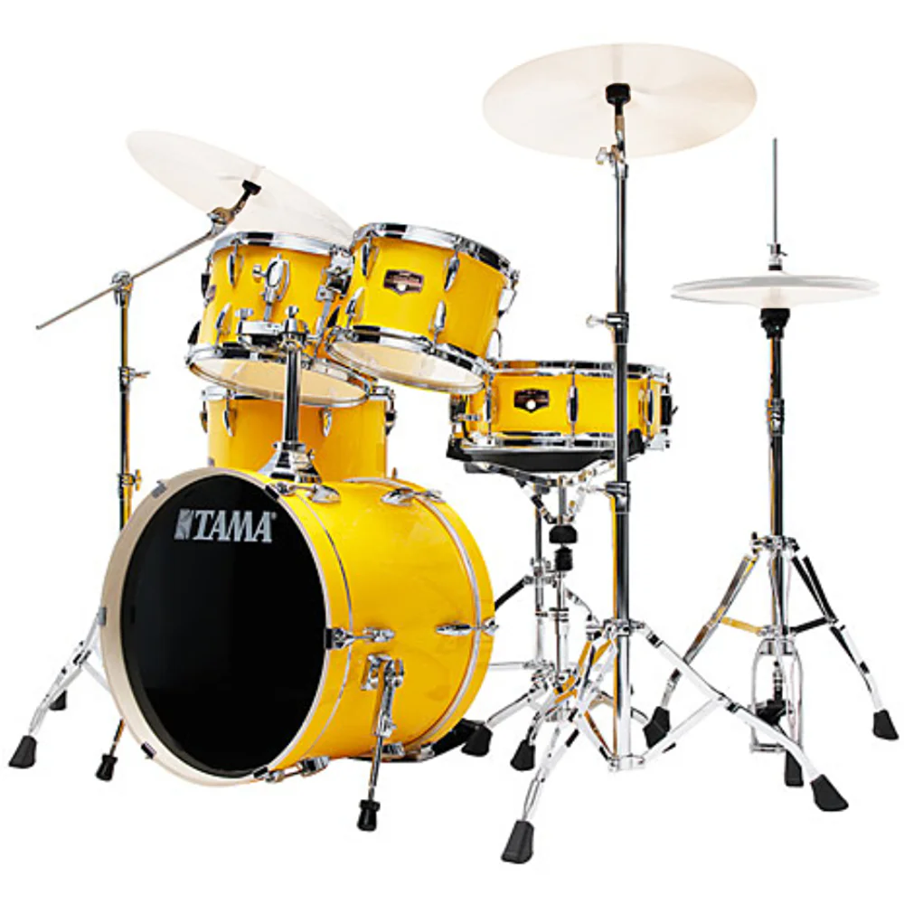 TAMA IP58H6W-ELY - Imperialstar Electric Yellow 5 Parça (18B/10T/12T/14F/14S) Aksamlı Akustik Davul Seti