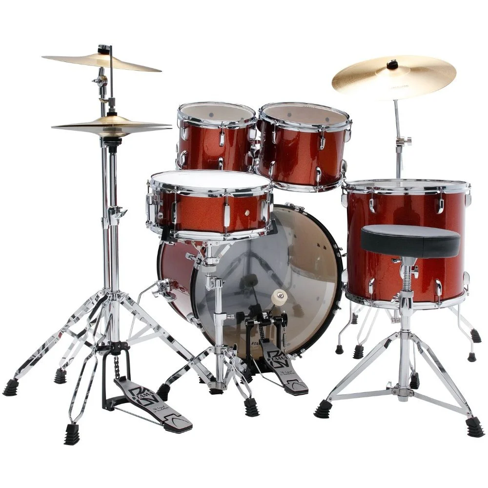 TAMA ST50H6C-SCP Stagestar Scorched Copper Sparkle 5 Parça (20B/10T/12T/14F/14S) Aksamlı ve Zilli Akustik Davul Seti