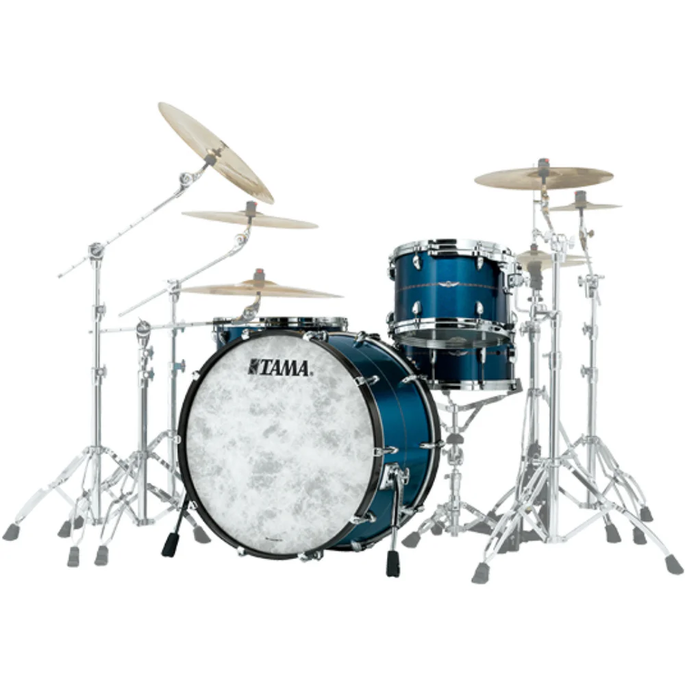 TAMA TB42RZSS-SBM Star Bubinga Satin Blue Metallic 4 Parça (22B/10T/12T/16F) Akustik Davul Seti
