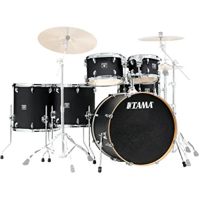 TAMA CL62RS-FBK Superstar Classic Flat Black 6 Parça (22B/10T/12T/14F/16F/14S) Akustik Davul Seti