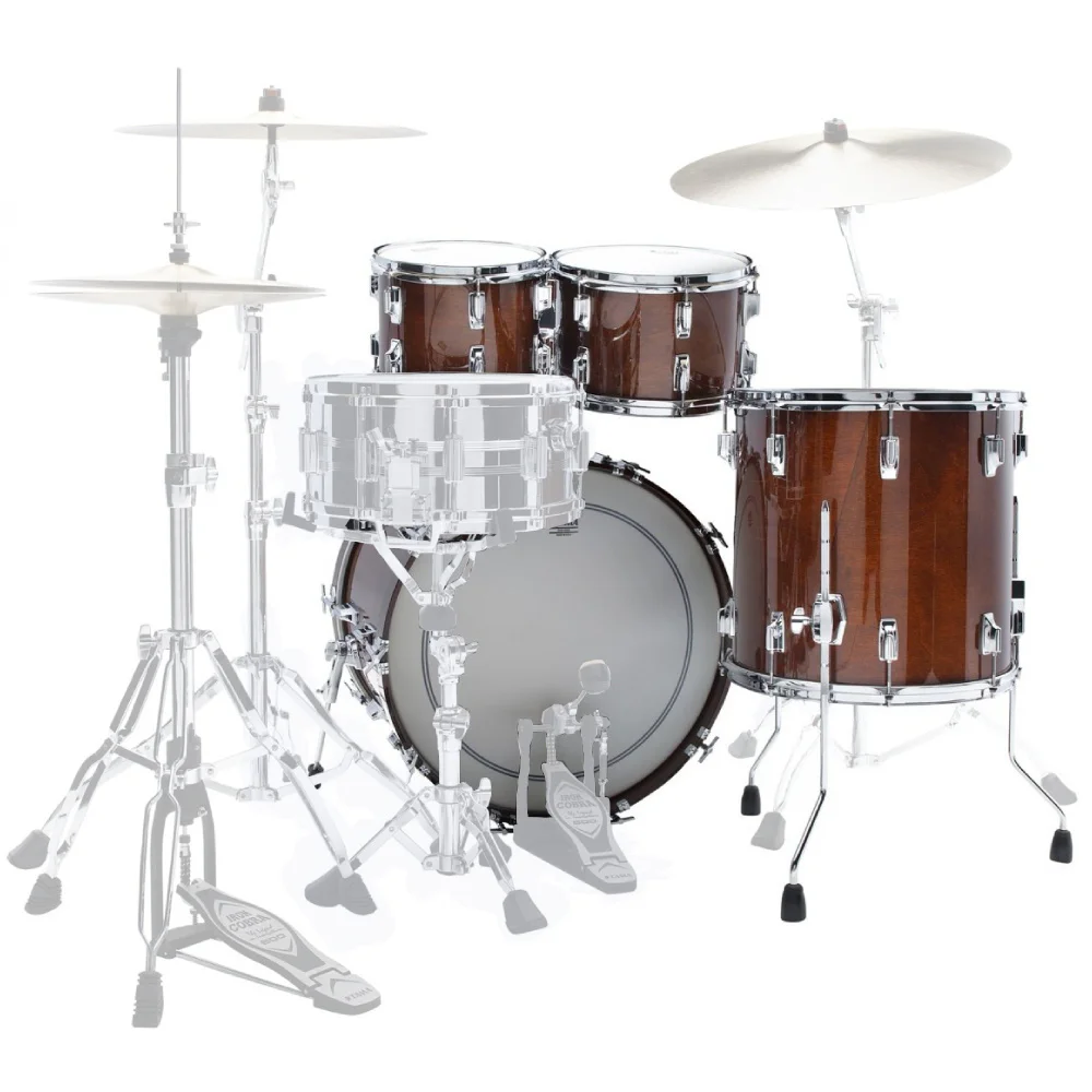 TAMA SU42RS-SMH Superstar 50. Yıl Limited Reissue Super Mahogany 4 Parça (22B/10T/12T/16F) Akustik Davul Seti