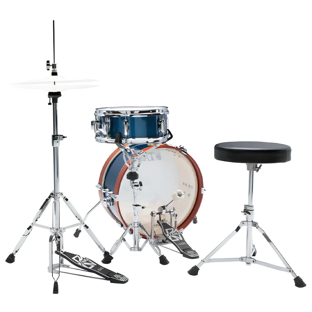 TAMA LJK28H4-ISP Club-JAM Mini Indigo Sparkle 2 Parça (18B/12T) Aksamlı Akustik Davul Seti