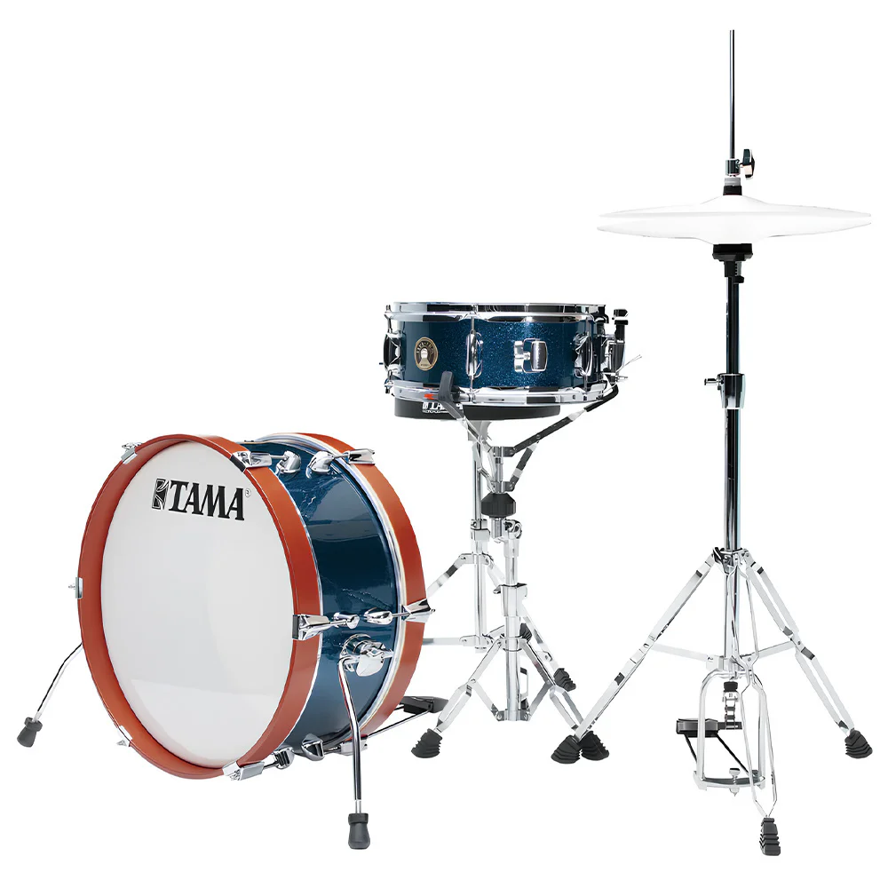 TAMA LJK28H4-ISP Club-JAM Mini Indigo Sparkle 2 Parça (18B/12T) Aksamlı Akustik Davul Seti