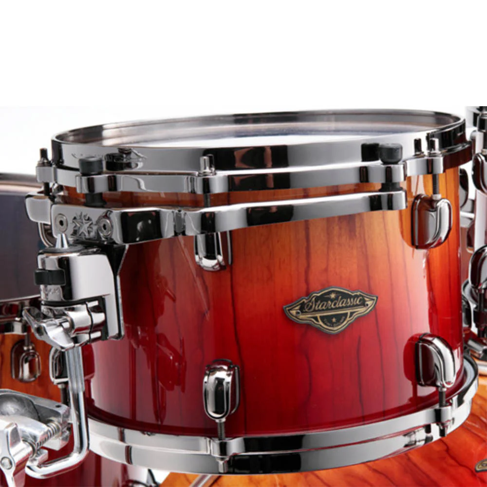 TAMA WBS52RZBBS-VBF Starclassic Walnut/Birch Vermilion Bosse Fonce Fade 5 Parça (22B/10T/12T/14F/16F) Akustik Davul Seti
