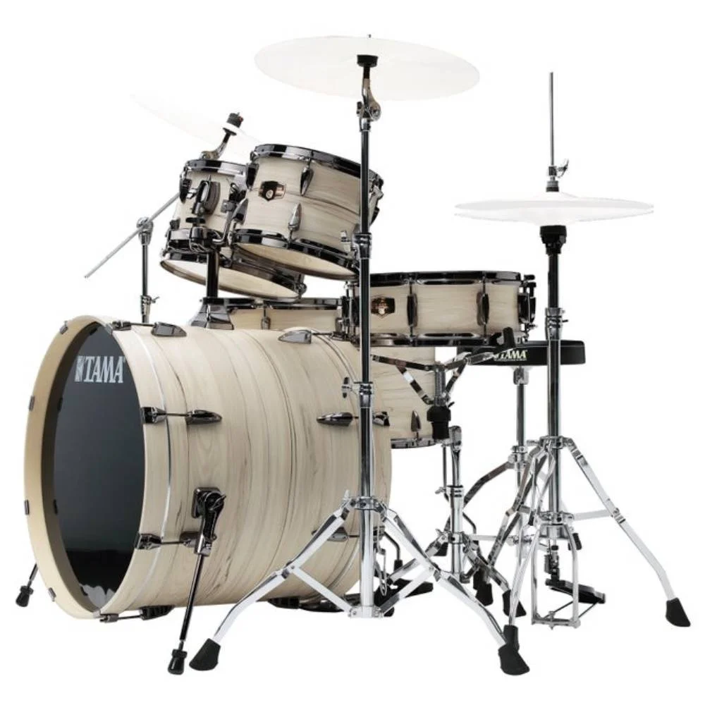 TAMA IP62H6WBN-WBW - Imperialstar White Birch Wrap 6 Parça (22B/10T/12T/14F/16F/14S) Aksamlı Akustik Davul Seti