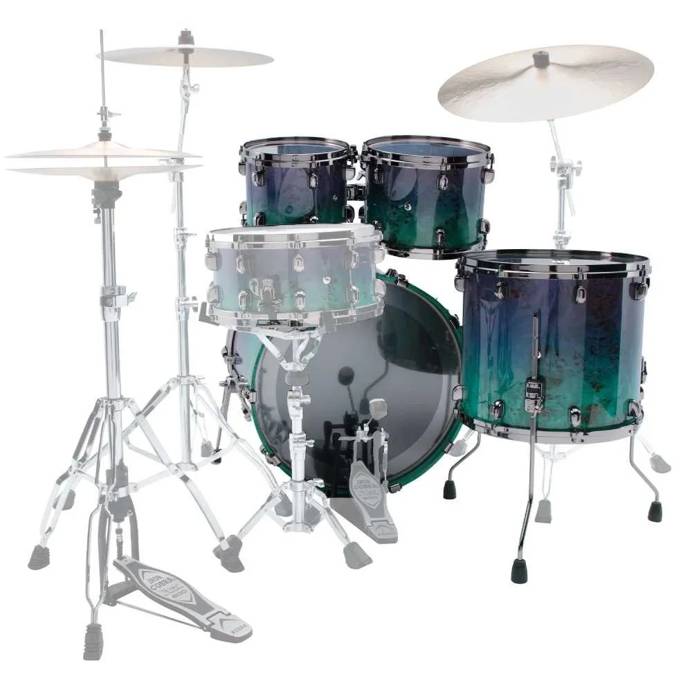 TAMA WBS42BNMS-NMF Limited Starclassic Walnut/Birch Nebula Mappa Burl Fade 4 Parça (22B/10T/12T/16F) Akustik Davul Seti