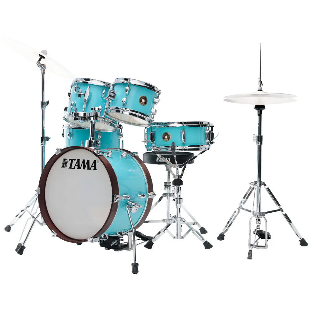 TAMA LJK56H5-AQB Club-JAM Aqua Blue 5 Parça (16B/8T/10T/12F/12S) Sınırlı Üretim Akustik Davul Seti